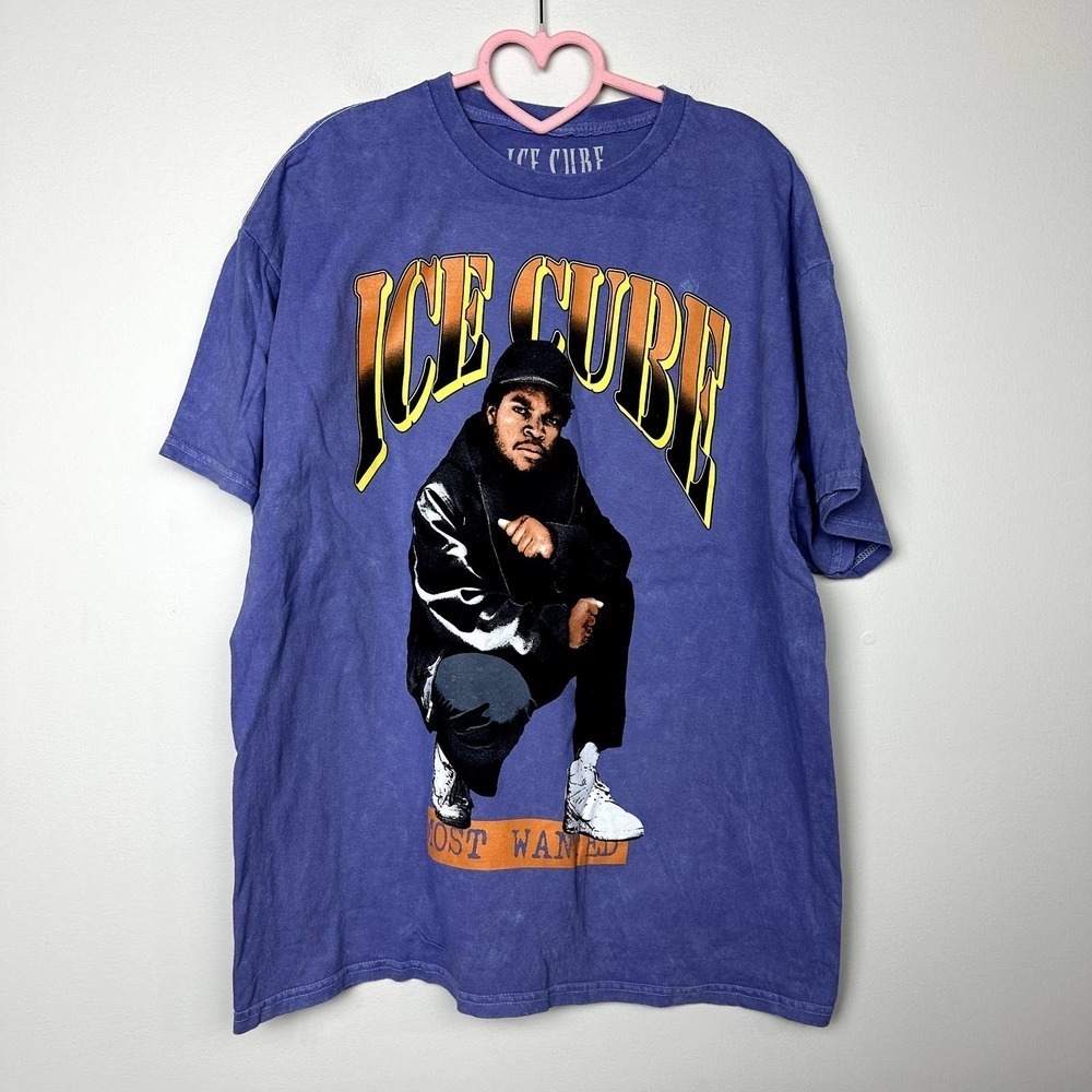 Ice Cube NWOT Unisex Blue Crew Neck Short Sleeve Casual T-Shirt Large